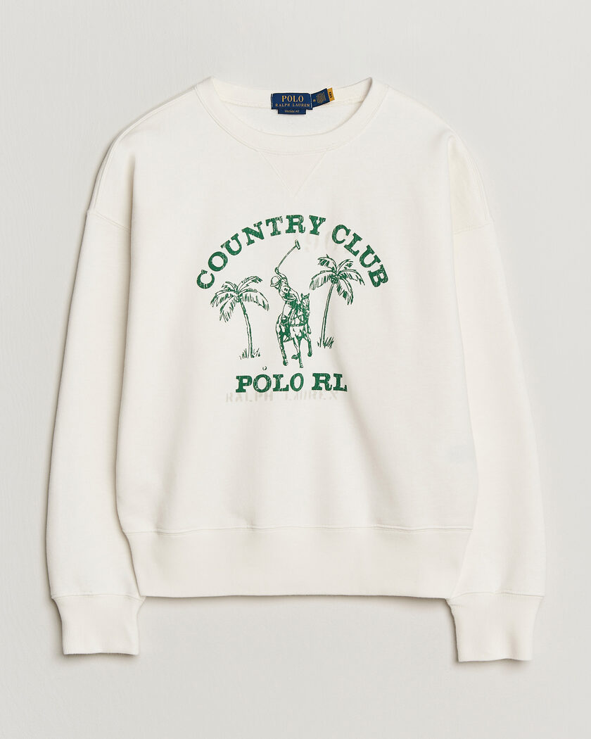 Polo Ralph Lauren Vintage Fleece Sweatshirt Nevis – Hvid