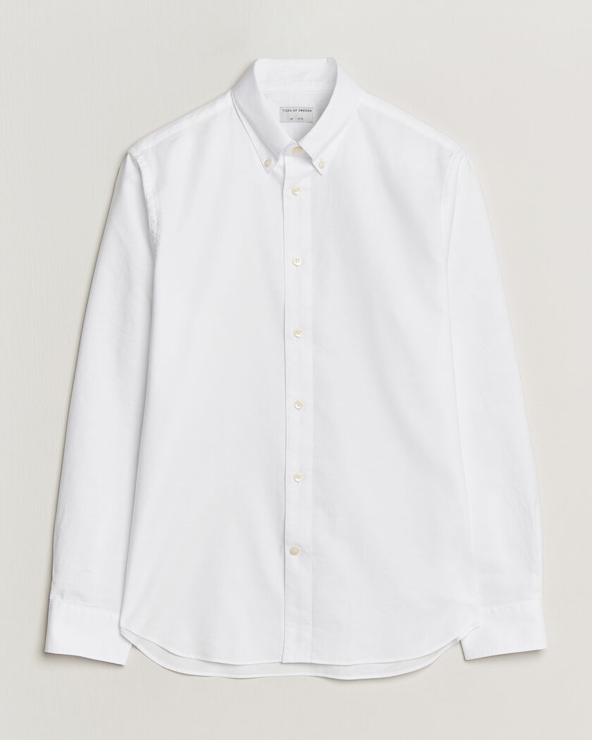 Tiger of Sweden Bjorn Oxford Shirt Pure White – Hvid