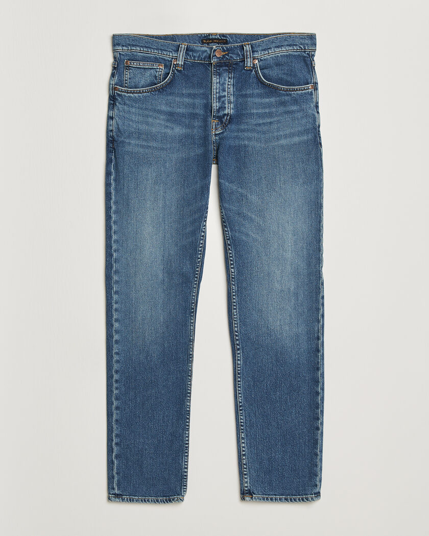 Nudie Jeans Solid Ollie Jeans Blue Blur – Blå