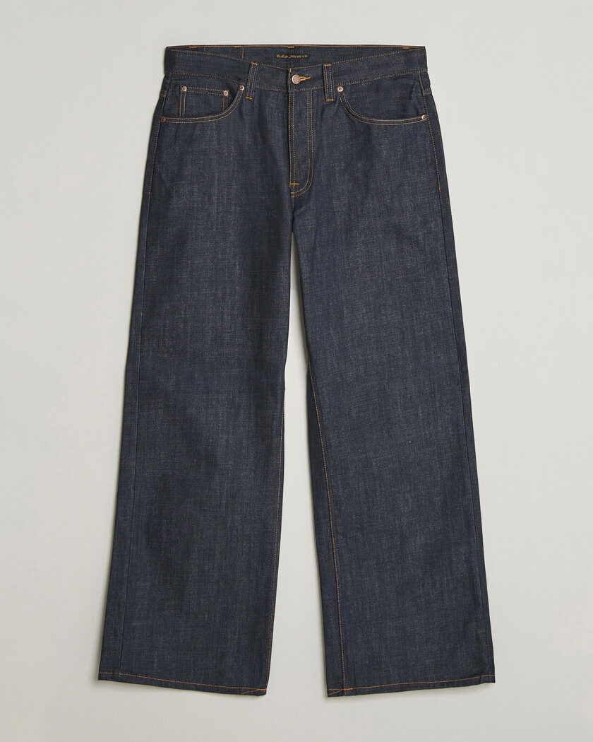 Nudie Jeans Loud Larry Jeans Dry Streaky – Blå