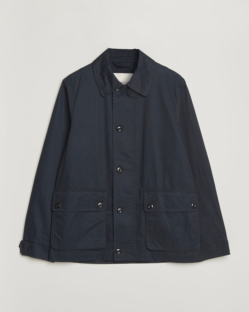 GANT Cotton Decker Jacket Black – Sort