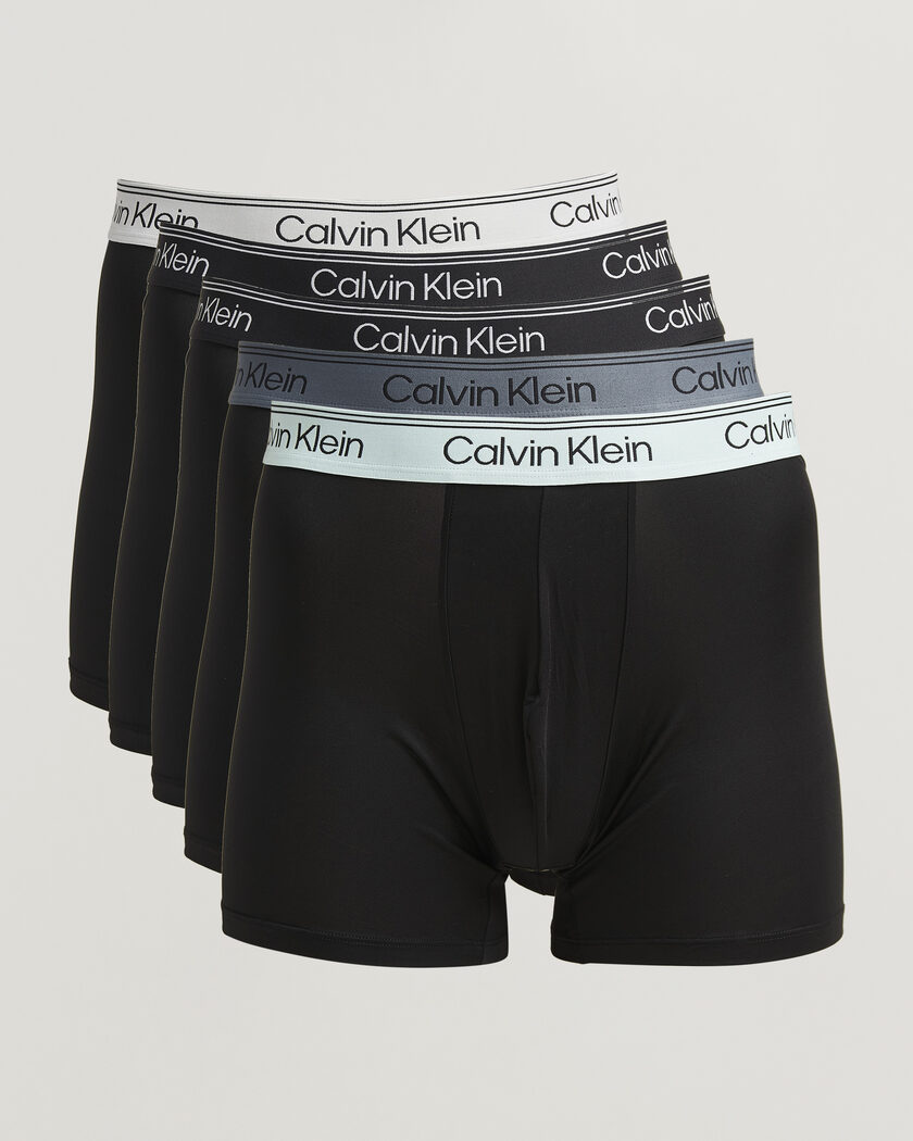 Calvin Klein 5-Pack Icon Cotton Stretch Boxer Brief Black – Flerfarvet