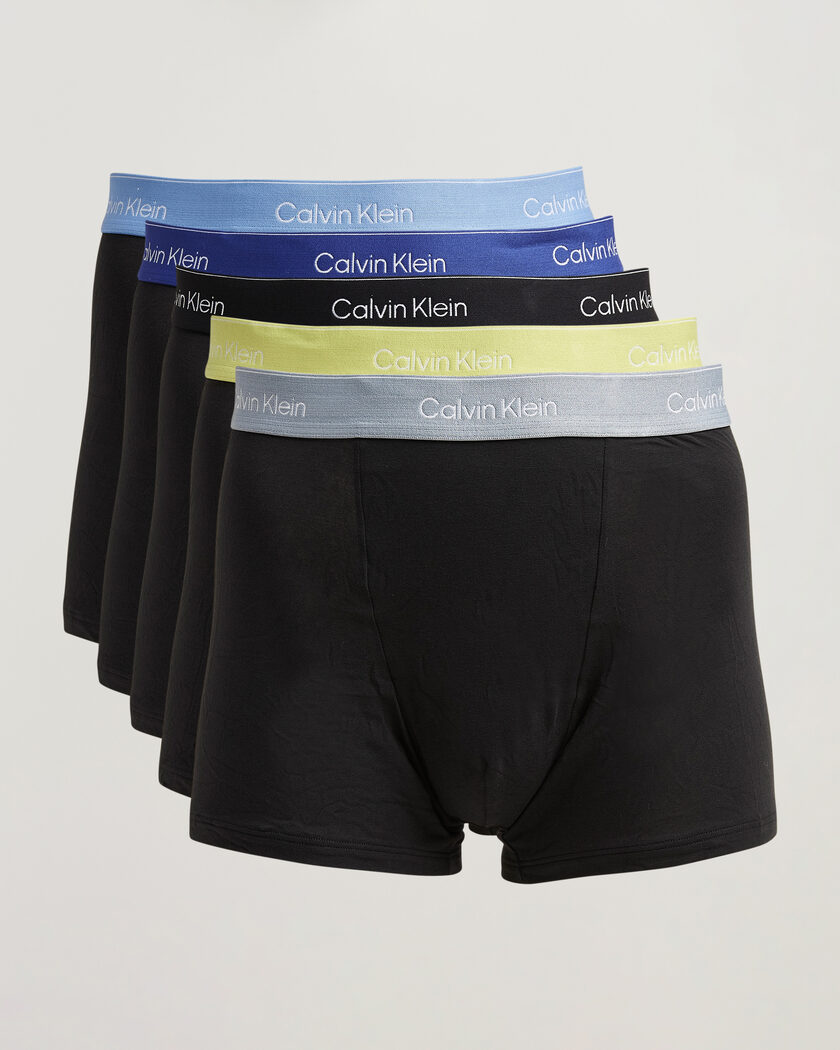Calvin Klein 5-Pack Icon Cotton Stretch Relaxed Trunk Black – Sort