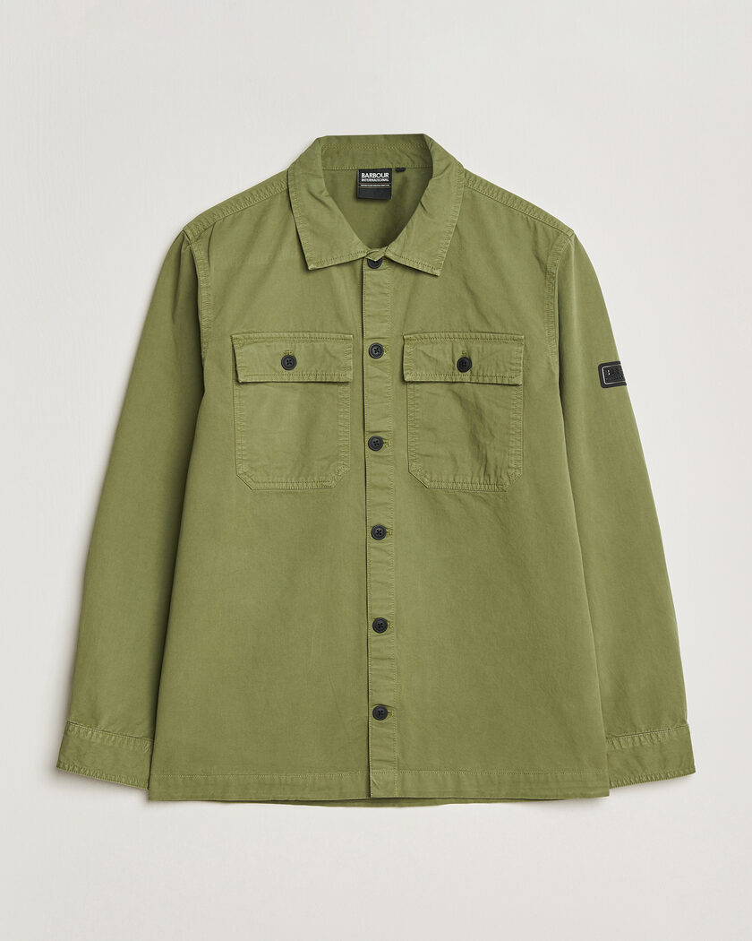 Barbour International Arlo Cotton Overshirt Burnt Olive – Grøn