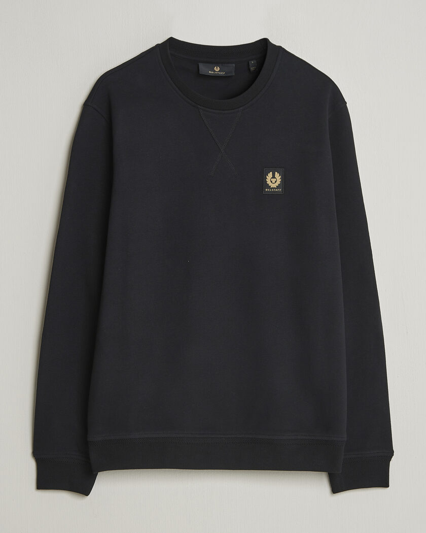 Belstaff Signature Crew Neck Sweatshirt Black – Sort