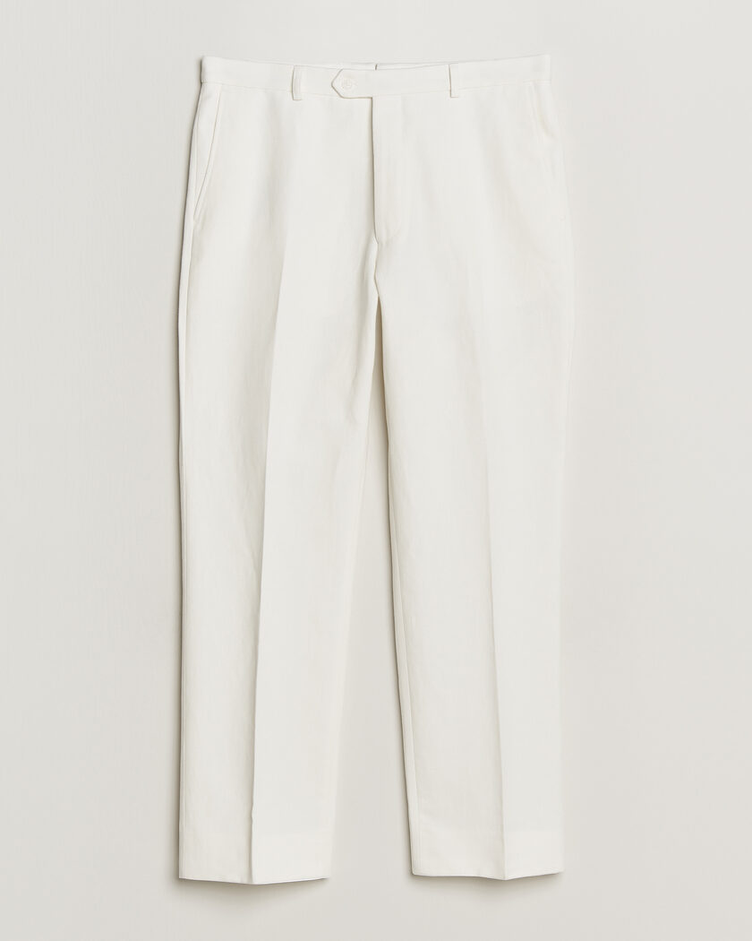 Oscar Jacobson Dell Cotton Trousers White – Hvid