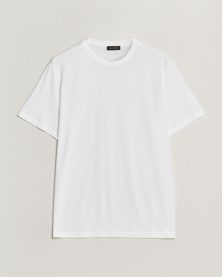 Oscar Jacobson Kim Lyocel/Cotton T-Shirt White – Hvid