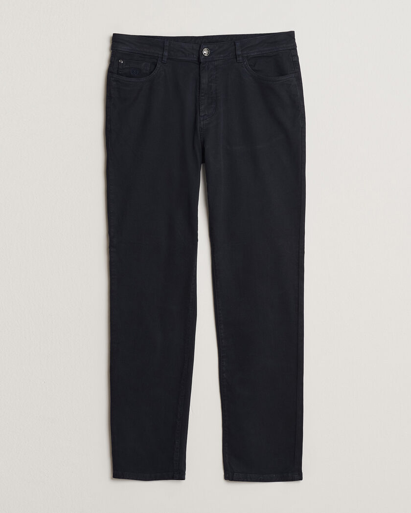 Oscar Jacobson Slim Fit 5-Pocket Chino Navy – Blå