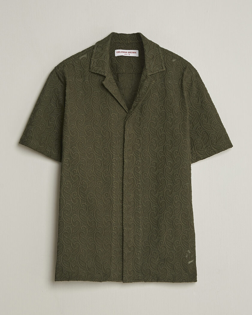 Orlebar Brown Maitan Brodery Shirt Bayleaf Green – Grøn