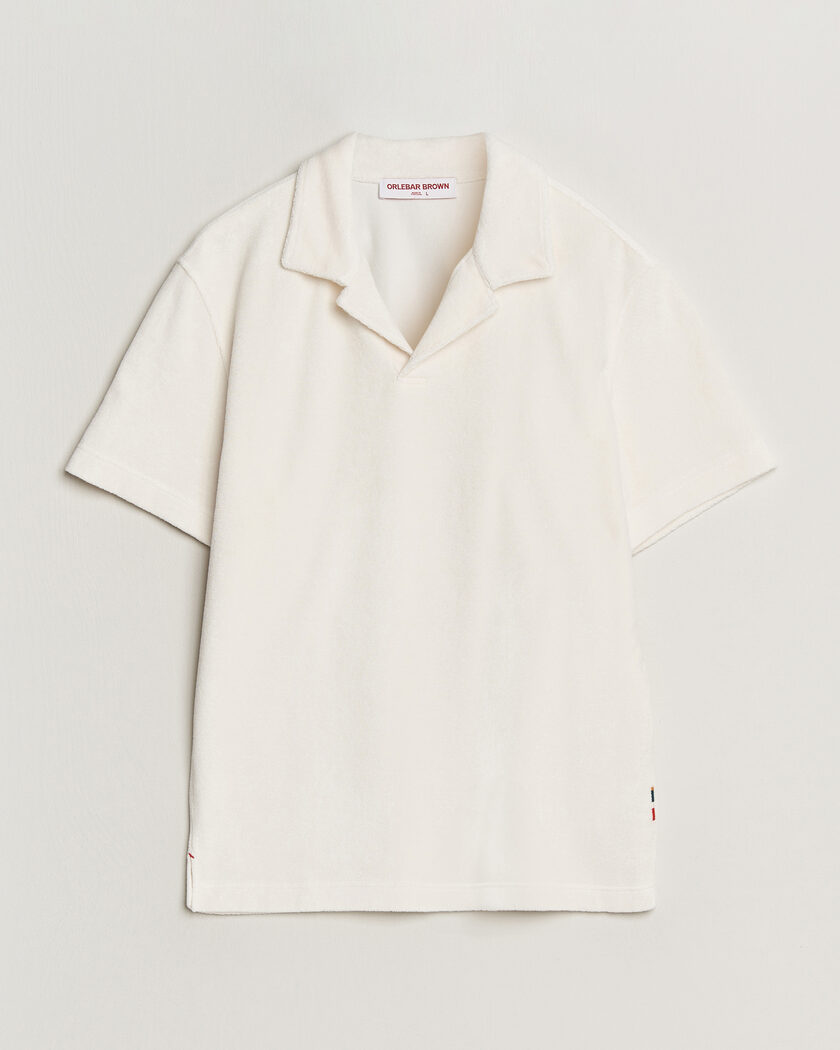 Orlebar Brown Terry Resort Polo Thasos Beach – Hvid