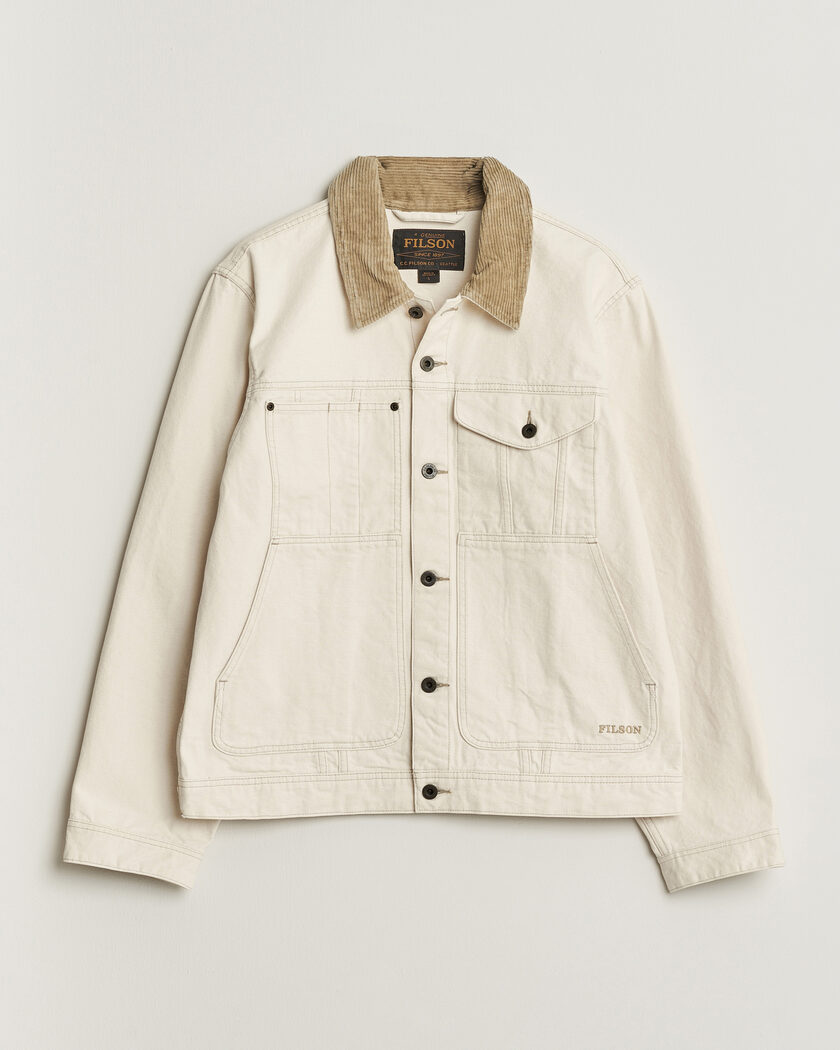 Filson Rustic Canvas Short Cruiser Natural Seed – Hvid