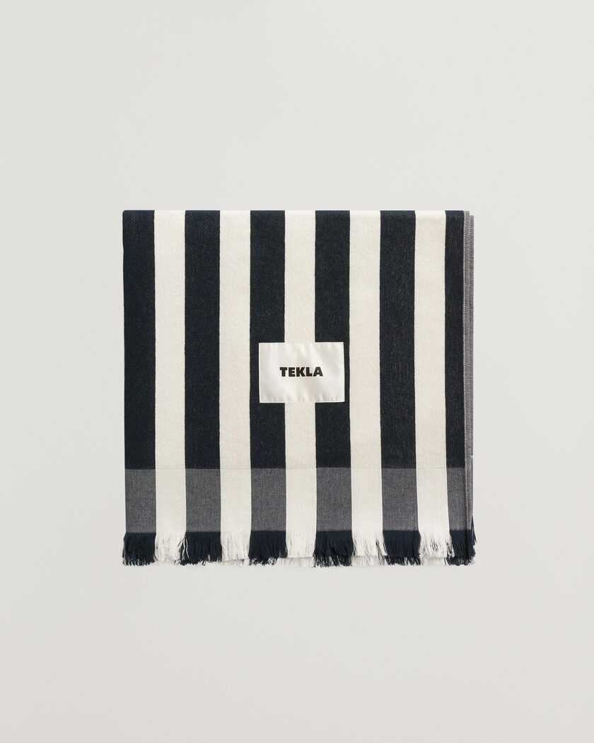 Tekla Organic Terry Beach Towel Cala Stripes – Flerfarvet
