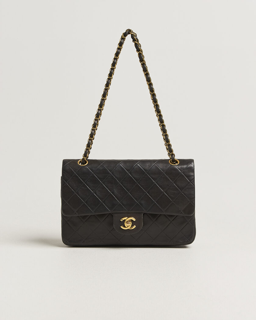 Chanel Pre-Owned Classic Medium Double Flap Bag Black – Sort