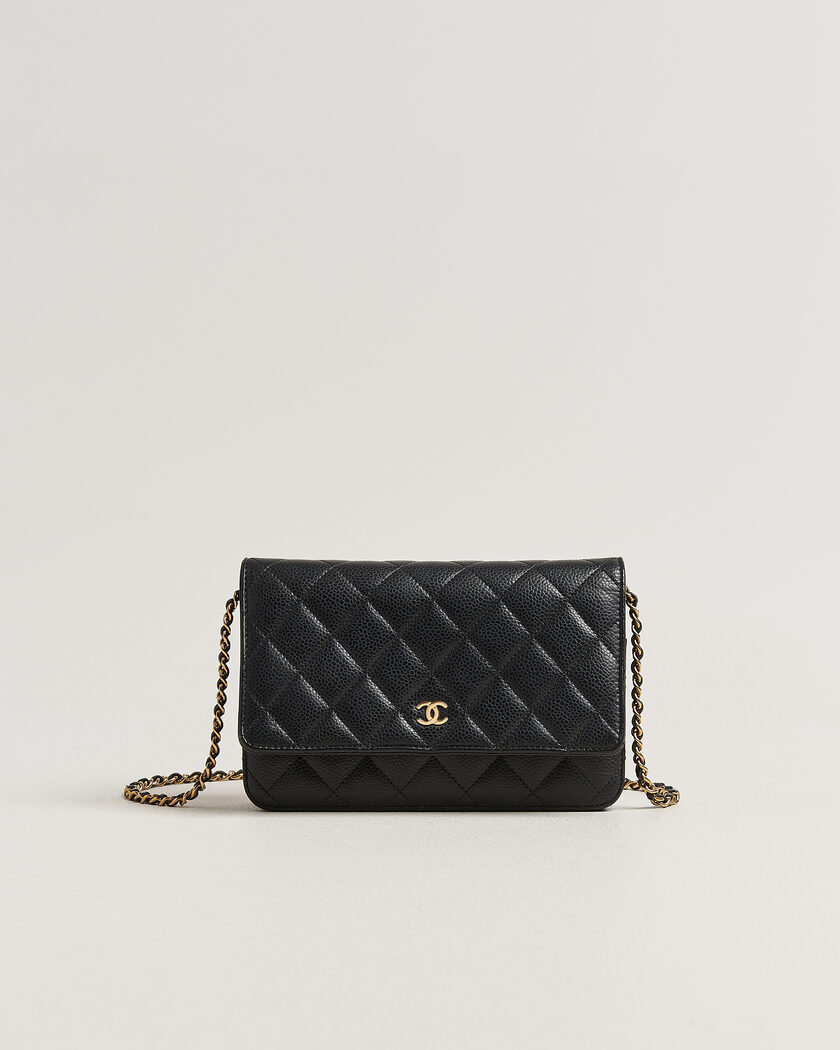 Chanel Pre-Owned Wallet On Chain Caviar Leather Black – Sort