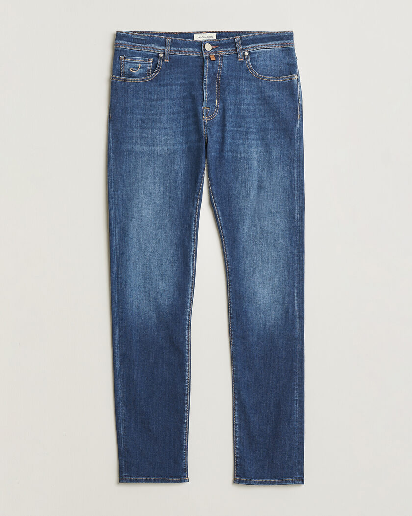 Jacob Cohën Bard Slim Fit Super Stretch Jeans Medium Vintage – Blå