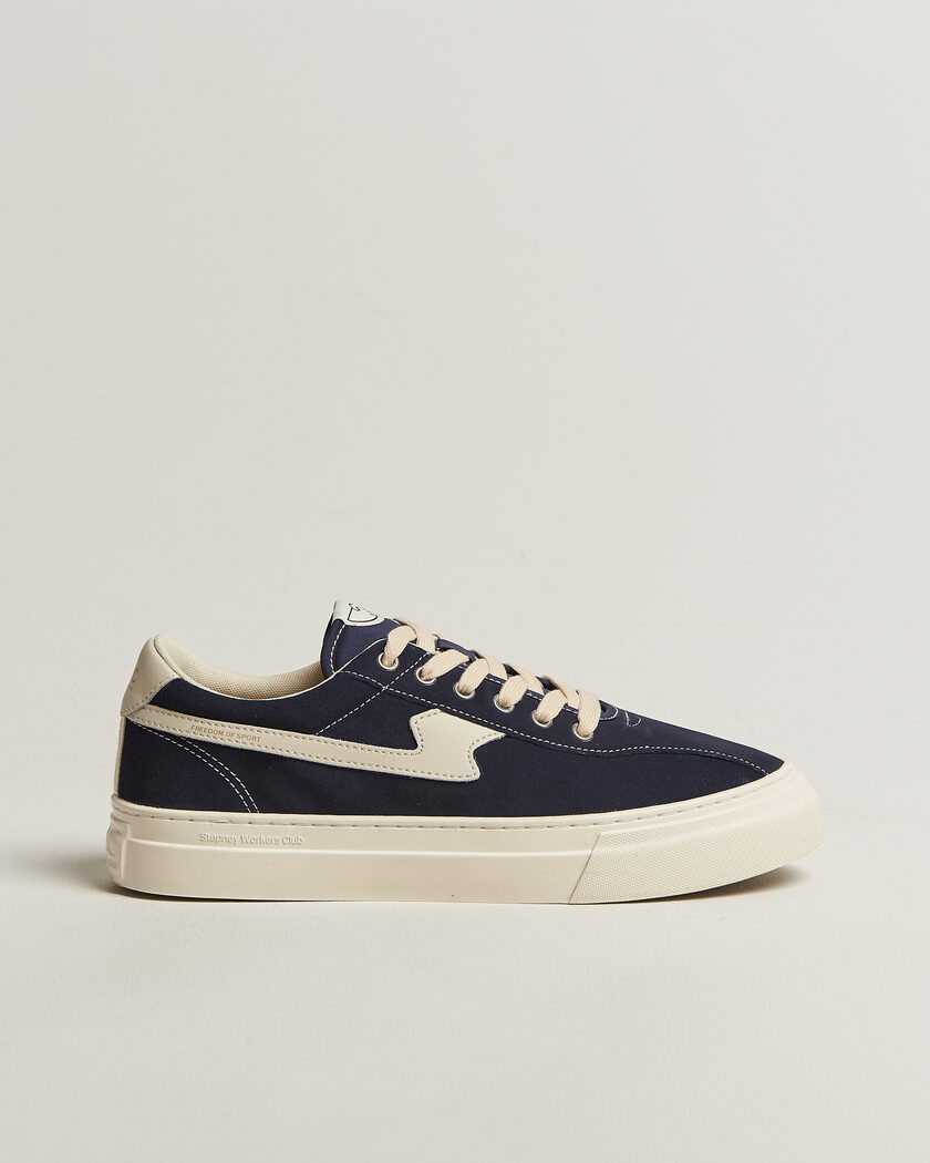 Stepney Workers Club Dellow S-Strike Cupsole Suede Sneaker Navy – Blå