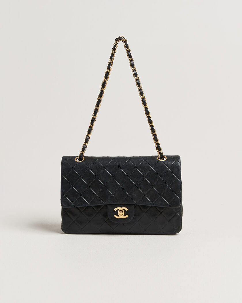 Chanel Pre-Owned Classic Medium Double Flap Bag Black – Sort