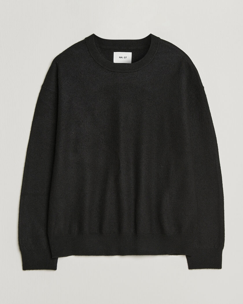 NN07 Jasper Soft Boiled Wool Sweater Black – Sort