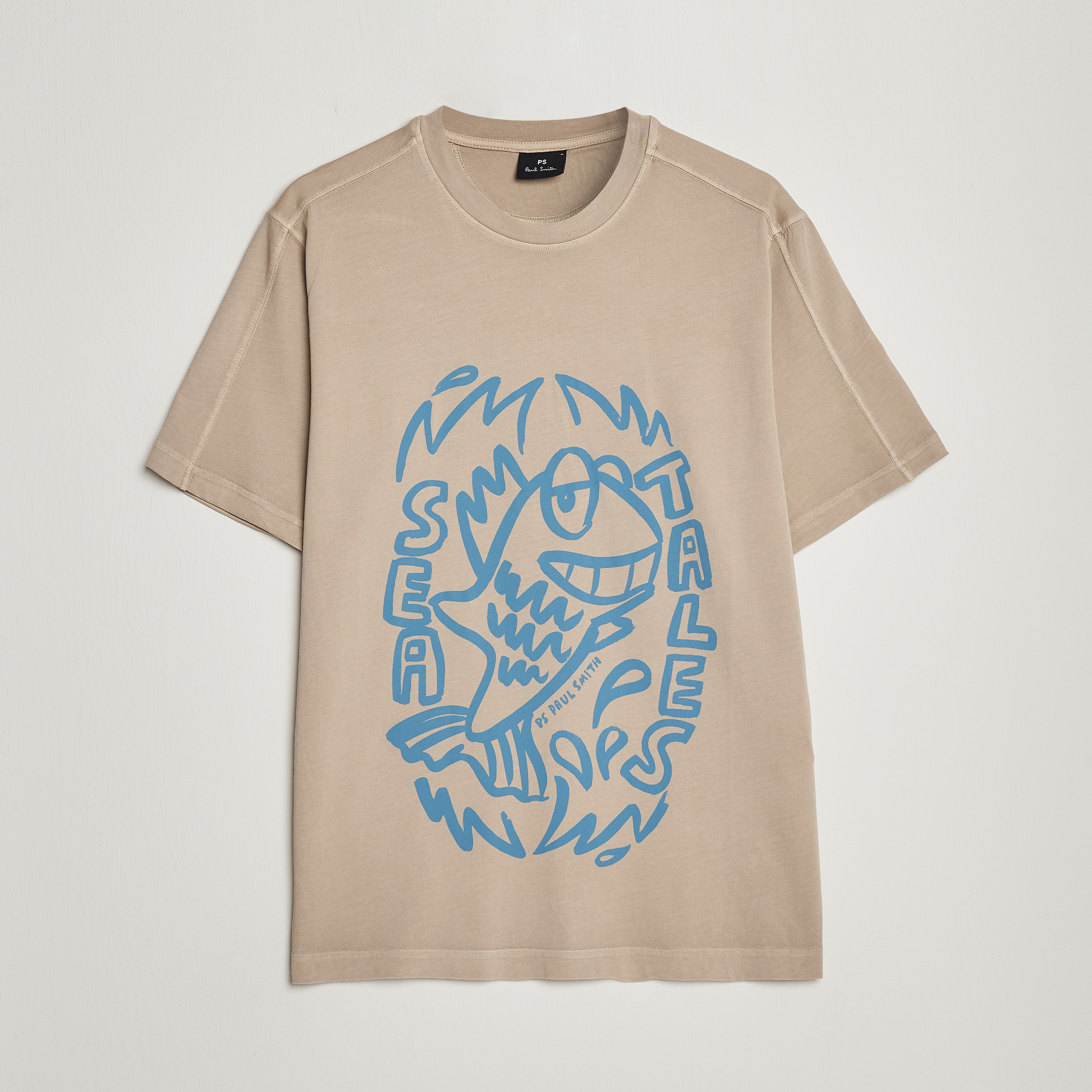 PS Paul Smith Organic Cotton Sea Tales T-Shirt Grey - CareOfCarl.dk