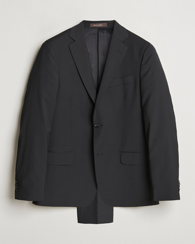  Edmund Wool Blend Suit Black