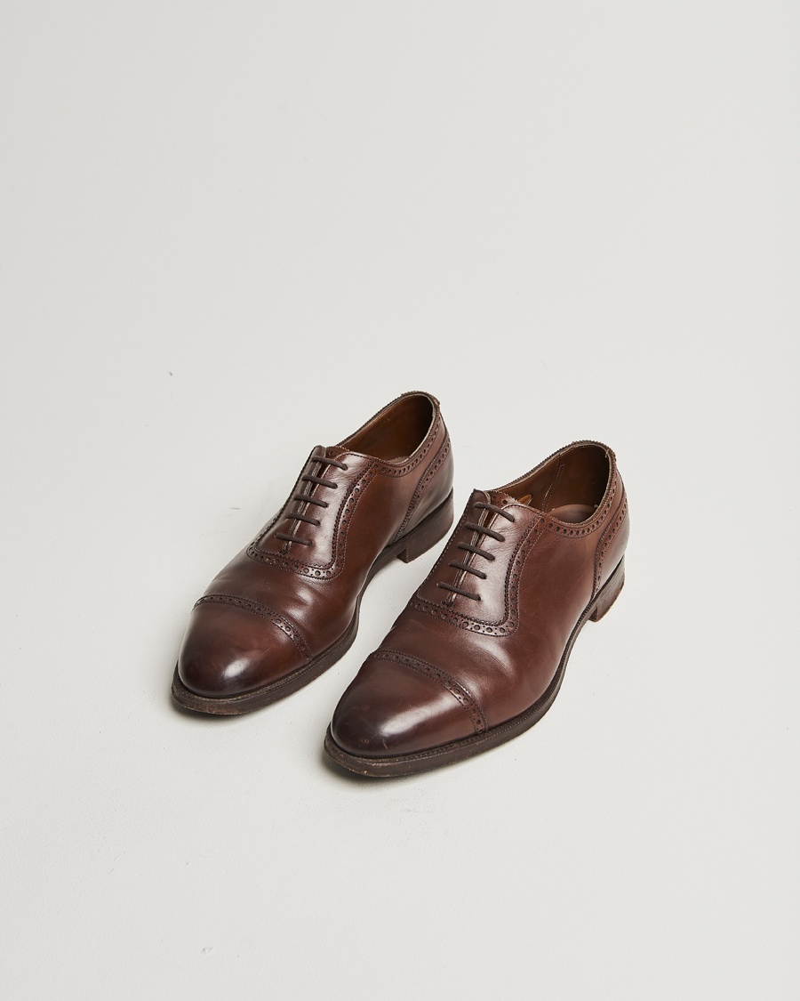 Herre | Pre-owned tøj & sko | Pre-owned | Edward Green Canterbury Brouge Dark Oak Calf UK10 - EU44,5