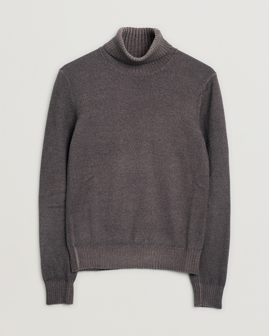 Herre | Pre-owned tøj & sko | Pre-owned | Gran Sasso Vintage Merino Fashion Fit Polo Brown