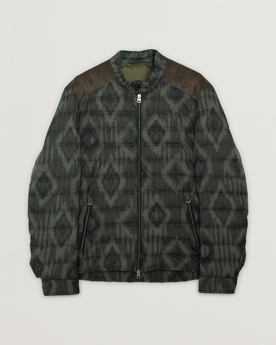 Herre | Pre-owned tøj & sko | Pre-owned | Etro Printed Nylon Jacket Dark Green