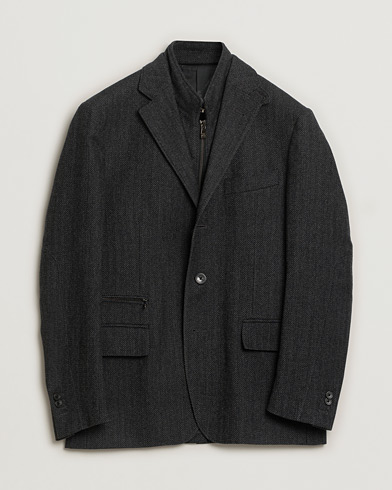 Herre | Pre-owned tøj & sko | Pre-owned | Corneliani ID Flannel Blazer Grey Melange 48