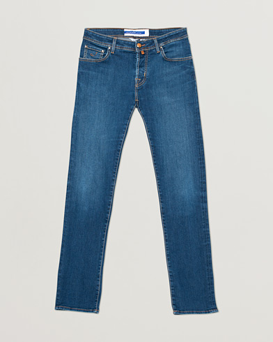 Jacob Cohën Nick Slim Fit Stretch Jeans Mid Blue