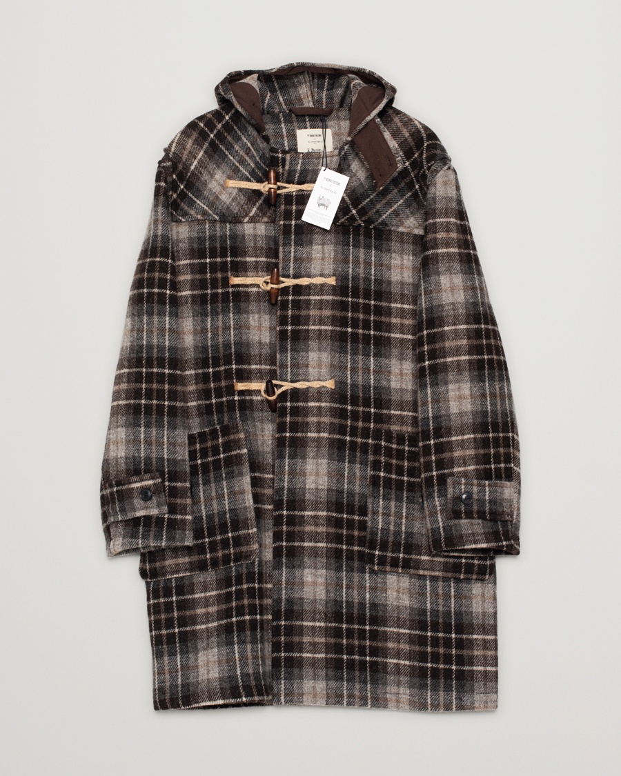 Herre | Pre-owned tøj & sko | Pre-owned | Gloverall De Bonne Facutre Wool Duffle Coat Black/Grey