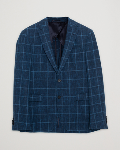 Hugo Boss Nobis Checked Blazer Dark Blue 46