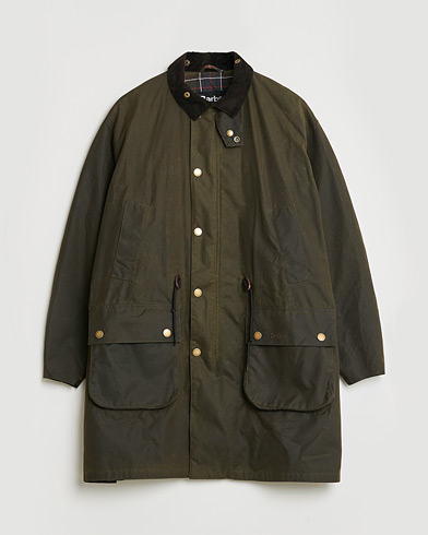 Pre-owned Barbour Heritage Bedale Wax Trench Coat Olive M – Grøn