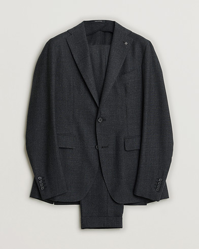 Pre-owned Tagliatore Wool Suit Anthracite Melange 46 – Grå