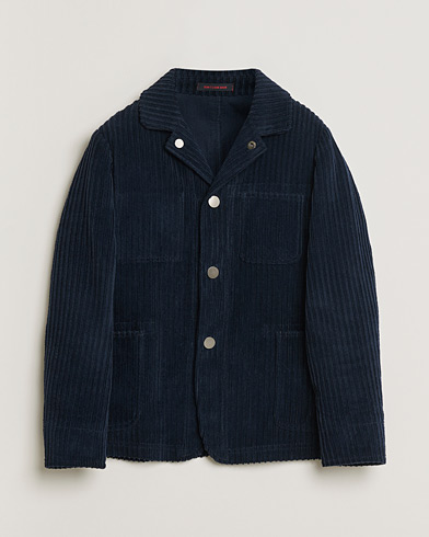 Pre-owned The Gigi Corduroy Overshirt Navy 48 – Blå
