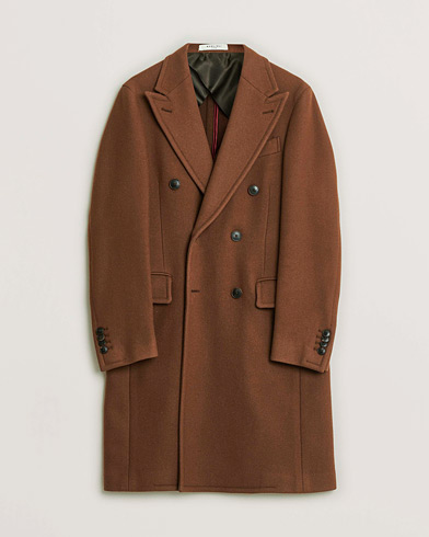 Pre-owned Boglioli Double Breasted Wool Coat Rust Brown 46 – Blå