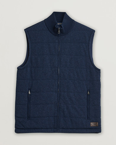 Pre-owned Polo Golf Knitted Wool Vest Navy L – Blå