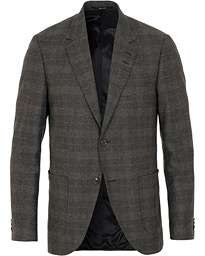  Jamot Wool Check Patch Pocket Blazer Grey