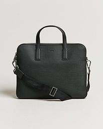 Crosstown Slim Computer Leather Bag Black