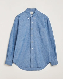  Vintage Ivy Chambray Button Down Shirt Blue