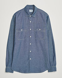  Double Pocket Chambray Shirt Dark Wash