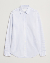  Colby Poplin Striped Shirt White/Blue