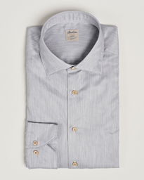  Slimline Twill Melange Cut Away Shirt Grey