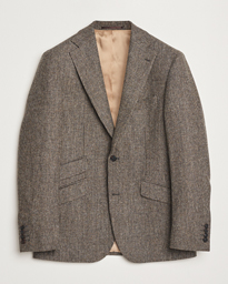  Edward Lambswool Pepita Blazer Brown