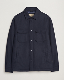  Alaskan Melton Wool Overshirt Melton Blue