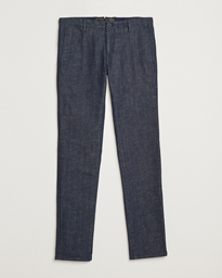  Slim Fit Denim Slacks Dark Blue