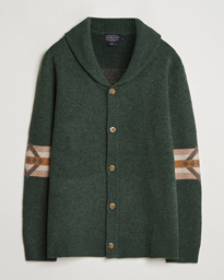  Nehalem Lambswool Cardigan Forest Green