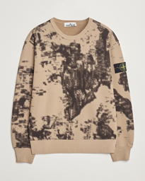  Garment Dyed Fleece Camo Sweatshirt Dove Grey