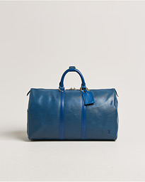  Keepall 45 EPI Leather Bag Blue 