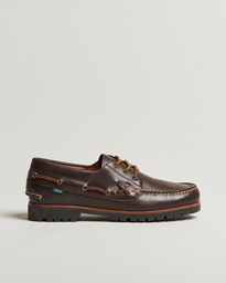  Ranger Leather Boat Shoe Dark Brown