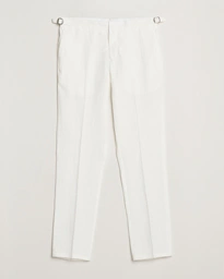  Griffon Italian Linen Trousers White Sand